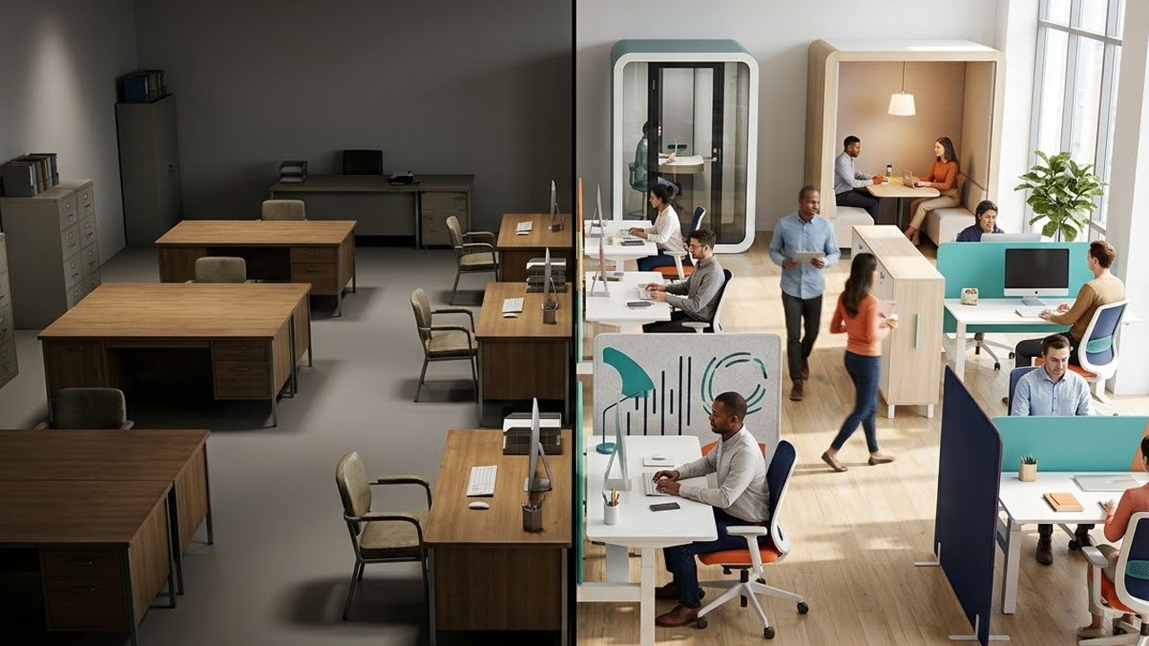 Menos EspaÃ§o, Mais InteligÃªncia: O Novo Paradigma dos EscritÃ³rios Compactos e o Futuro do Trabalho